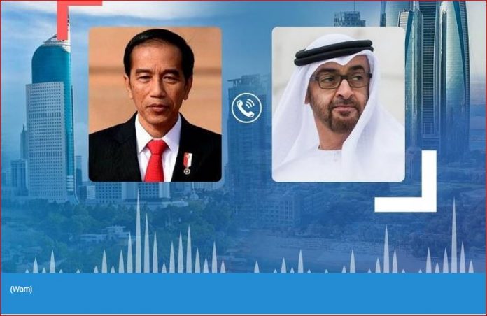Mohamed bin Zayed, President of Indonesia review global fight against Covid-19
