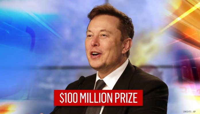 Elon Musk announces $100 million prize for new technology