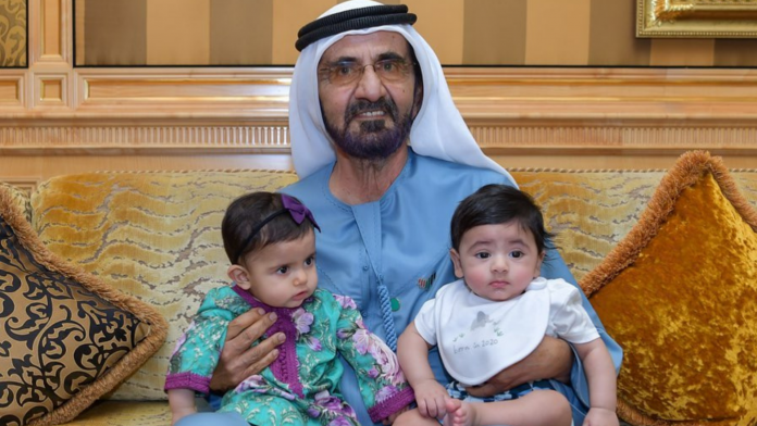 Look: Sheikh Mohammed all smiles with grandkids in viral photo